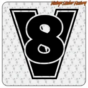 AUTOCOLLANT V8. ACHETEZ DES AUTOCOLLANTS EN VINYLE.