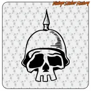 SCHÄDEL CASCO IWW AUFKLEBER. KAUFEN SIE VINYLAUFKLEBER.