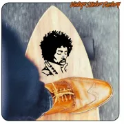 Hendrix Rock-Themed Sticker | Vintage Sticker Factory