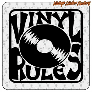 VINYL RULES Sticker for Record Lovers