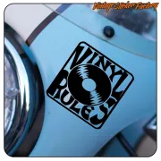 VINYL RULES Aufkleber für Schallplattenfans