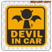 Pegatina DEVIL IN CAR. Comprar pegatinas.
