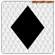 Pegatina AS DE DIAMANTE. Comprar pegatinas.