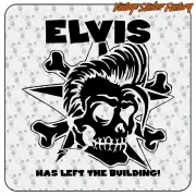 ELVIS HAT DAS GEBÄUDE VERLASSEN AUFKLEBER. KAUFEN SIE VINYLAUFKLEBER.