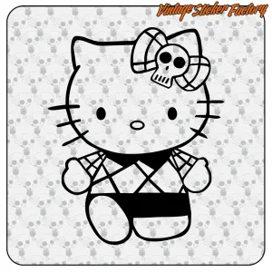 Kitty Old School Pin-up-Aufkleber | Custom Culture