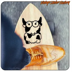THE CRAZY COW STICKER. BUY VINYL STICKERS.