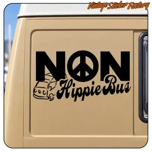 Pegatina NON HIPPIE BUS. Comprar pegatinas.