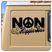 AUTOCOLLANT BUS NON HIPPIE. ACHETEZ DES AUTOCOLLANTS EN VINYLE.