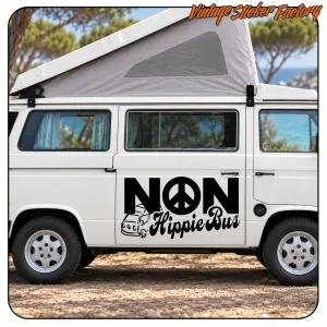Pegatina NON HIPPIE BUS. Comprar pegatinas.