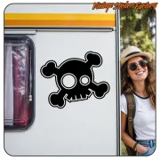 Pegatina de calavera Custom Culture