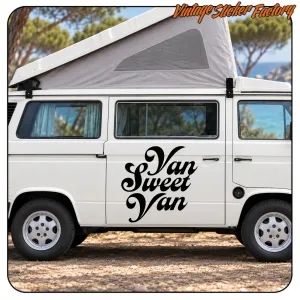VAN SWEET VAN -2 STICKER. BUY VINYL STICKERS.