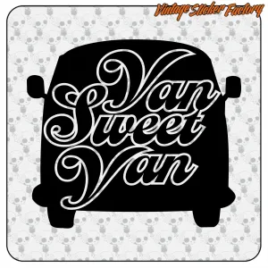 VAN SWEET VAN -4 STICKER. BUY VINYL STICKERS.