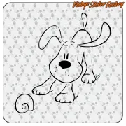 DOG SNAIL STICKER. BUY VINYL STICKERS.
