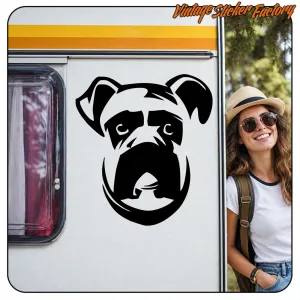 Autocollant chien boxer en plusieurs tailles