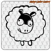 Pegatina OVEJA DOLLY. Comprar pegatinas.