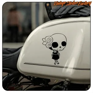 Pegatina Calavera Mexicana para Moto y Casco