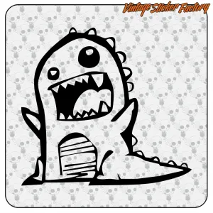 AUTOCOLLANT DINOSAURE FÉROCE. ACHETEZ DES AUTOCOLLANTS EN VINYLE.