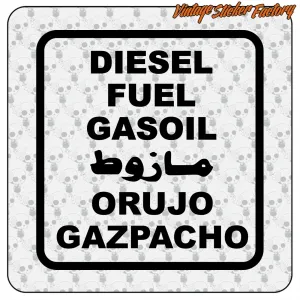 Pegatina DIESEL ORUJO GAZPACHO. Comprar pegatinas.