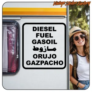 Pegatina DIESEL ORUJO GAZPACHO. Comprar pegatinas.