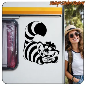 CHESIRE CAT STICKER. BUY VINYL STICKERS.