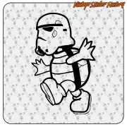 MARIO STORM TROOPER AUFKLEBER. KAUFEN SIE VINYLAUFKLEBER.