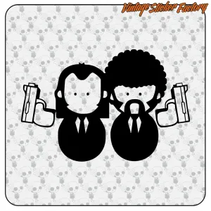 Pulp Fiction Vinyl-Aufkleber | Vintage Sticker