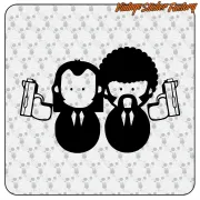 PULP FICTION -1 STICKER. BUY VINYL STICKERS.