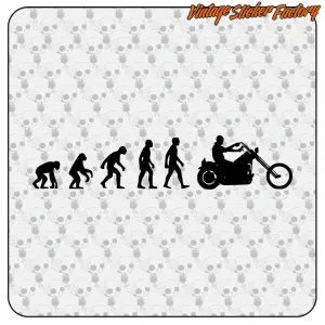 EVOLUTION CUSTOM AUFKLEBER. KAUFEN SIE VINYLAUFKLEBER.
