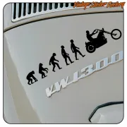 EVOLUTION CUSTOM AUFKLEBER. KAUFEN SIE VINYLAUFKLEBER.