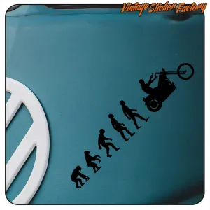 EVOLUTION CUSTOM AUFKLEBER. KAUFEN SIE VINYLAUFKLEBER.