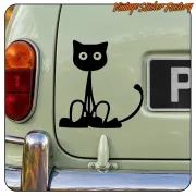 KATZE -2 AUFKLEBER. KAUFEN SIE VINYLAUFKLEBER.
