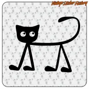 Pegatina GATO. Comprar pegatinas.