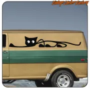 Dekorativer Katzenaufkleber | Vintage Sticker Factory