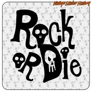 ROCK OR DIE STICKER. BUY VINYL STICKERS.