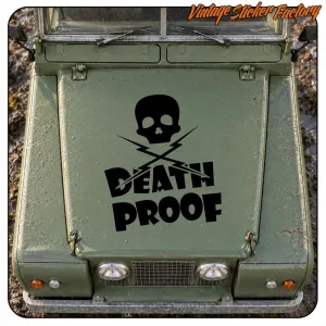 DEATH PROOF -1 STICKER. BUY VINYL STICKERS.