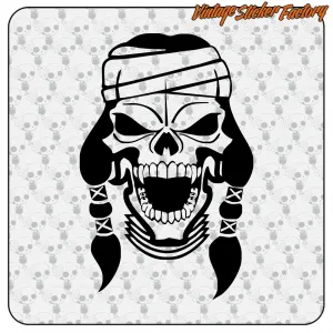 Pegatina CALAVERA INDIO. Comprar pegatinas.