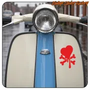 Geek Heart Sticker in Cut Vinyl
