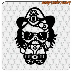 AUTOCOLLANT KITTY MOTORHEAD. ACHETEZ DES AUTOCOLLANTS EN VINYLE.