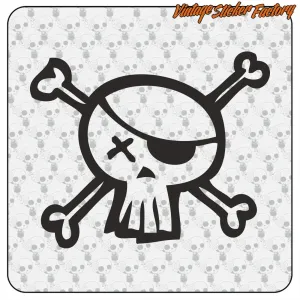 AUTOCOLLANT CRÂNE DE TATOUAGE. ACHETEZ DES AUTOCOLLANTS EN VINYLE.