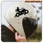 AUTOCOLLANT FEMME DE MOTARD. ACHETEZ DES AUTOCOLLANTS EN VINYLE.