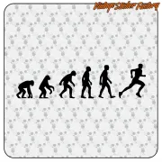 Pegatina EVOLUCION RUNNING. Comprar pegatinas.