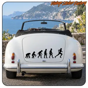 Pegatina EVOLUCION RUNNING. Comprar pegatinas.