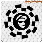 AUTOCOLLANT SKA TWO TONE. ACHETEZ DES AUTOCOLLANTS EN VINYLE.