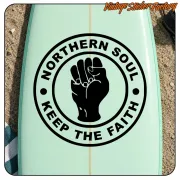 Pegatina Northern Soul Keep the Faith para scooter