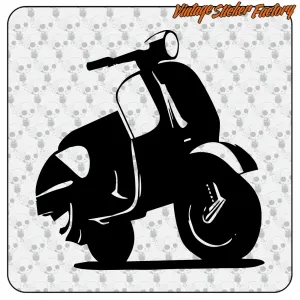 VESPA RACING -3 STICKER. BUY VINYL STICKERS.