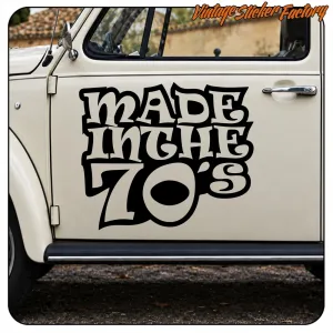 AUTOCOLLANT FAIT DANS LES ANNÉES 70. ACHETEZ DES AUTOCOLLANTS EN VINYLE.