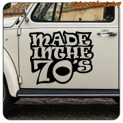 MADE IN 70'S STICKER. BUY VINYL STICKERS.