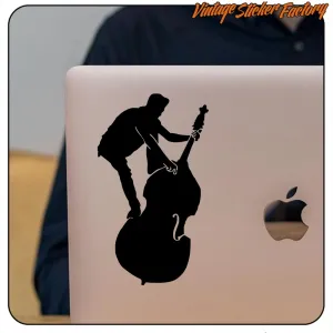 DOUBLE BASS STICKER. BUY VINYL STICKERS.