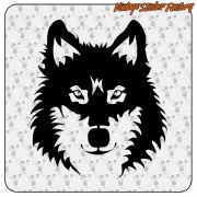 WOLF STICKER. BUY VINYL STICKERS.