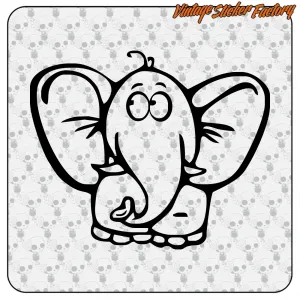 ELEFANT AUFKLEBER. KAUFEN SIE VINYLAUFKLEBER.